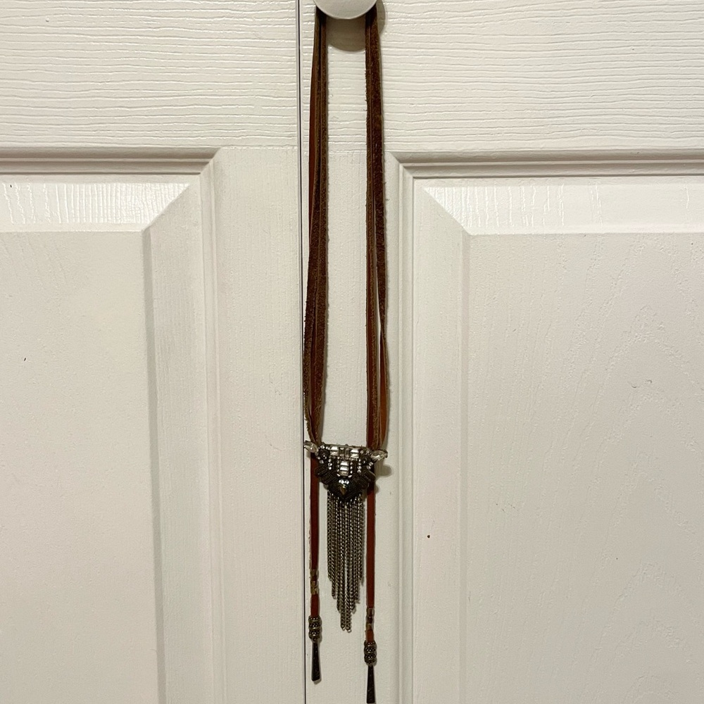 BOGO Shyanne Leather/Metal Pendent